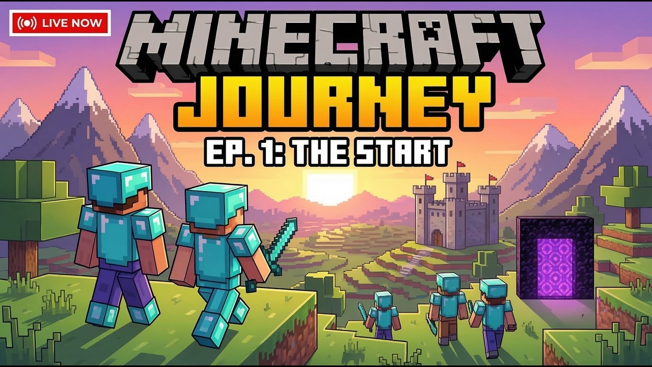 MINECRAFT LIVE – Starting a Brand New Survival World… First Night Challenge! Can I Survive? 😱🔥
