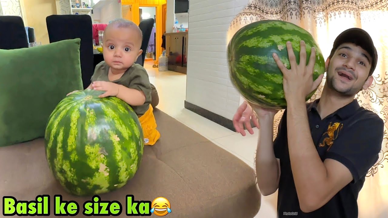 Itna bara tarbooz dekha peheli bar😳😅