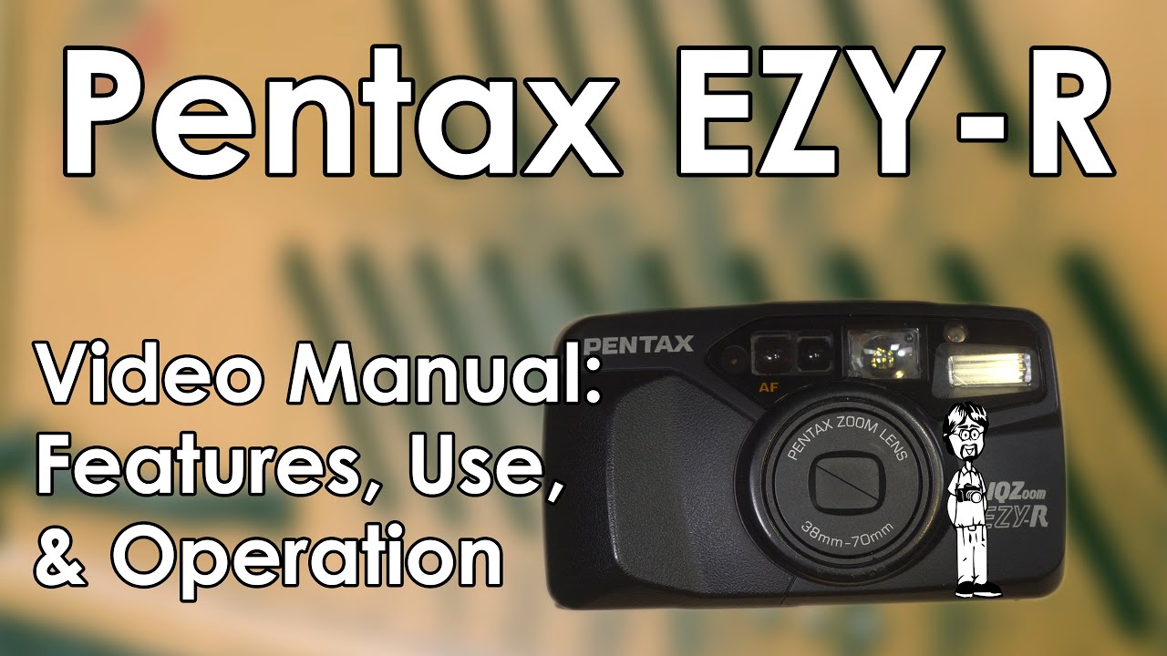 Видеоруководство Pentax IQ Zoom EZY-R | Фотосъёмка, режимы, вспышка, зум, зарядка плёнки и замена...