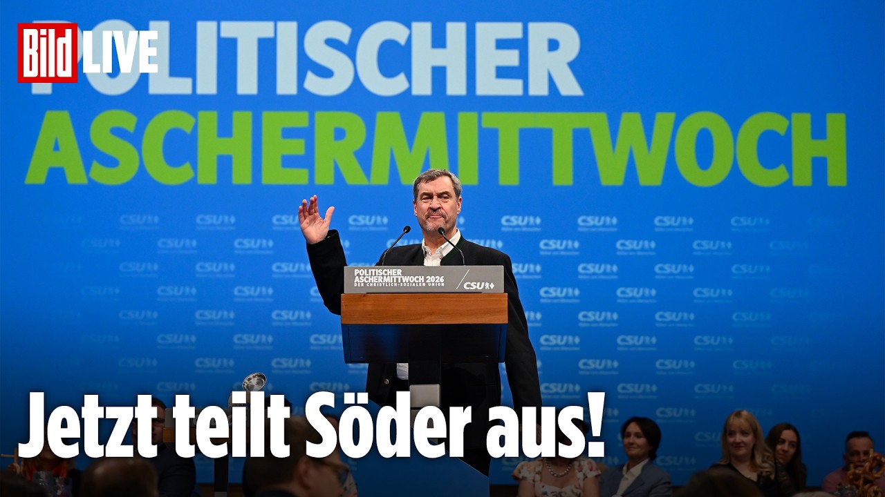 Politischer Aschermittwoch der CSU: Jetzt teilt Söder richtig aus!