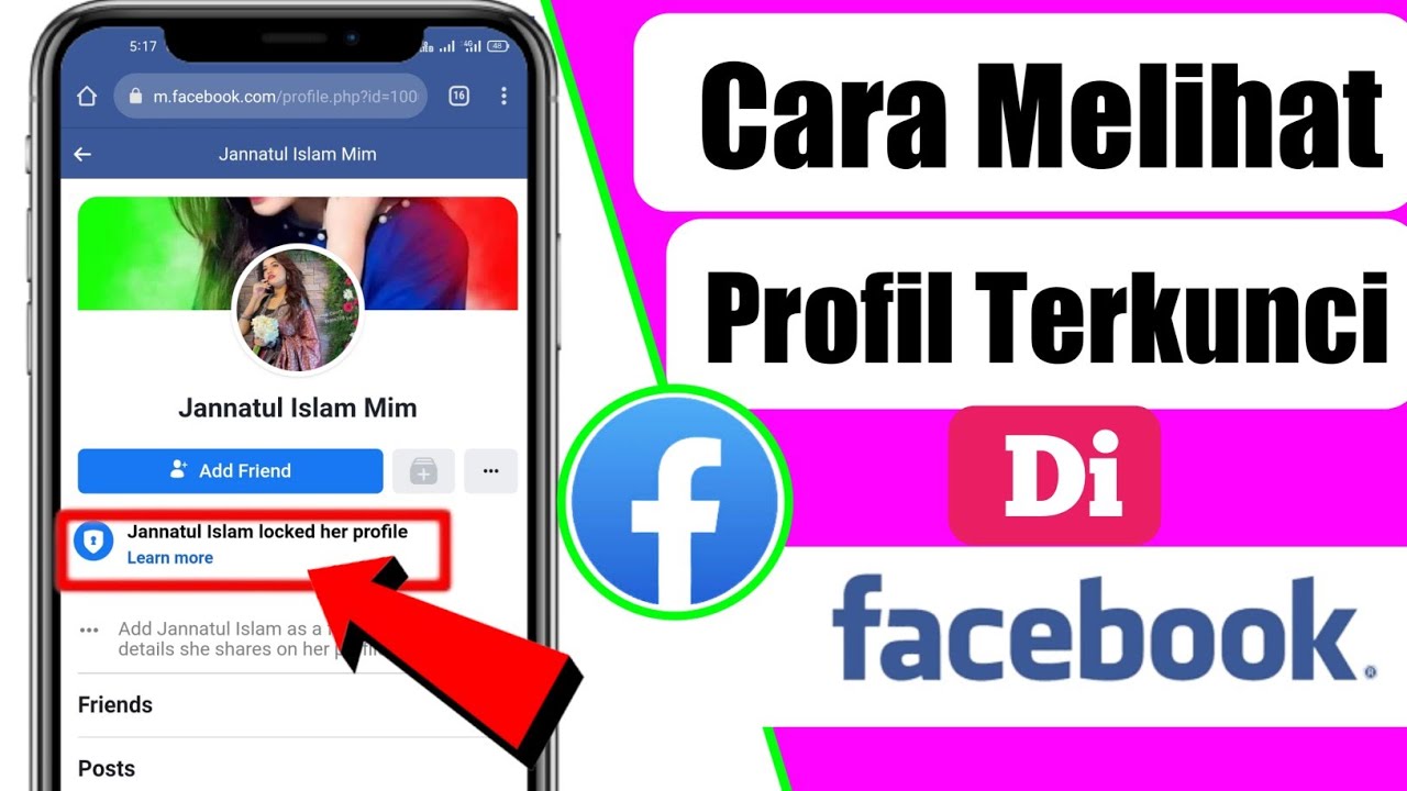 Cara melihat profil terkunci di facebook ||  tutorial buka profil kunci 2025