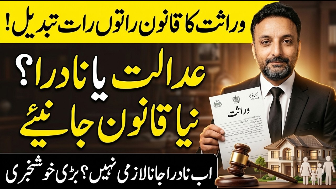 Virasat Nama 2026: NADRA ka Naya Qanoon &mdash; Janasheeni Certificate Kaise Banwaye?
