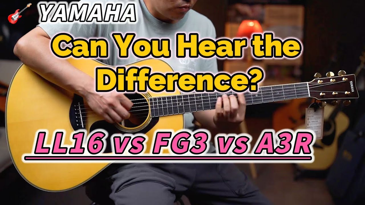 Can You Hear the Difference?🎸 YAMAHA LL16 vs FG3 vs A3R。