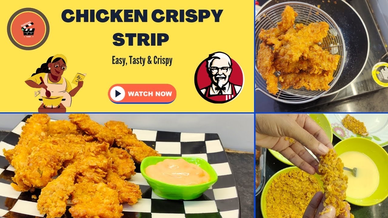 Chicken Crispy Strips | KFC style | चिकन क्रिस्पी | Easy Chicken Starter #chickencrispy #kfcstyle