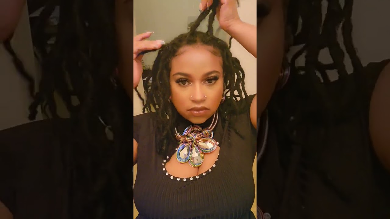 Have you ever tried a loc braidout on dry locs without products? #locs #loctutorial  #locbraidout