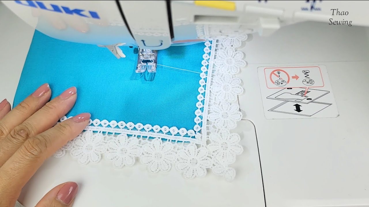 Tips to sew lace on the corner | Sewing Tips and Tricks