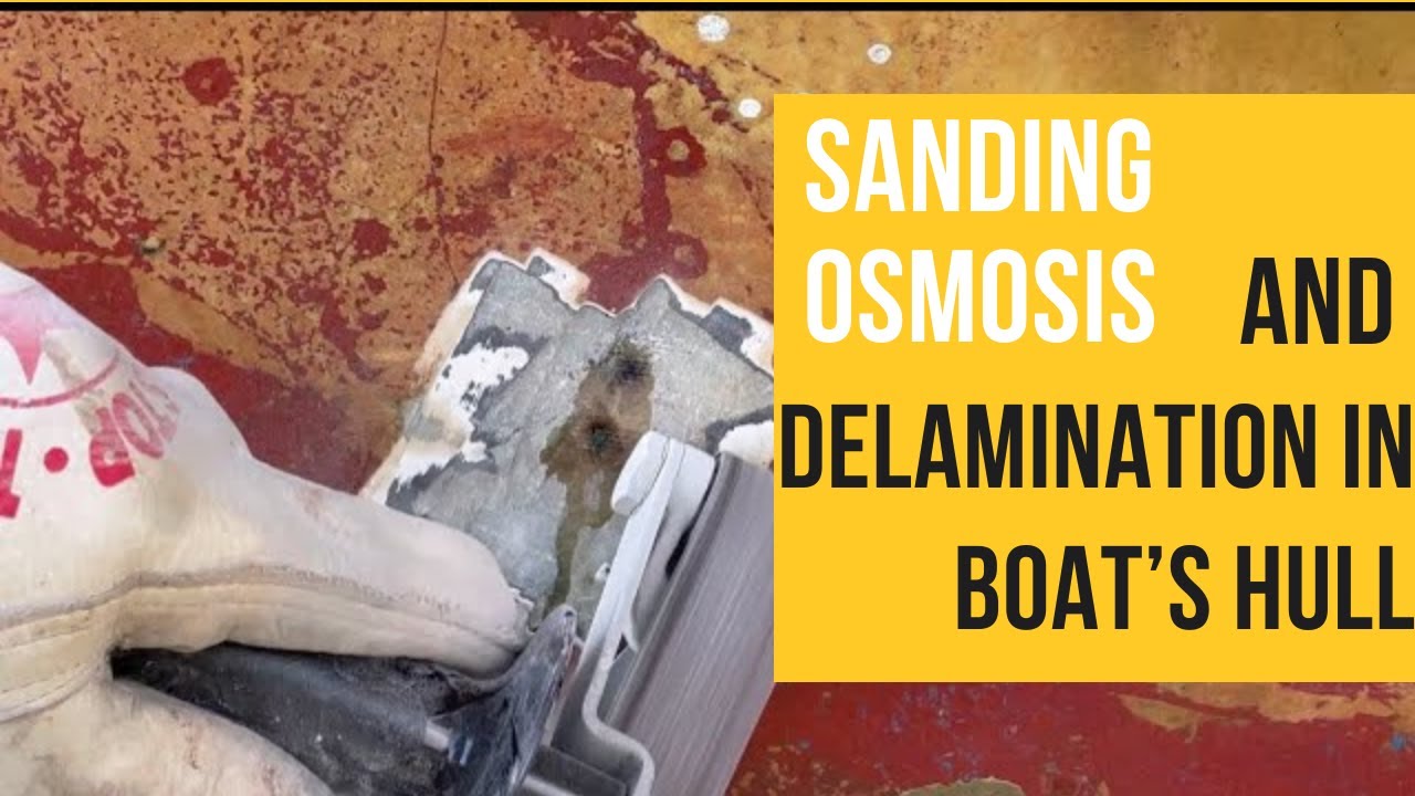 Sanding Osmosis and Delamination in Boat’s Hull | Sailboat Restoration Ep. 21