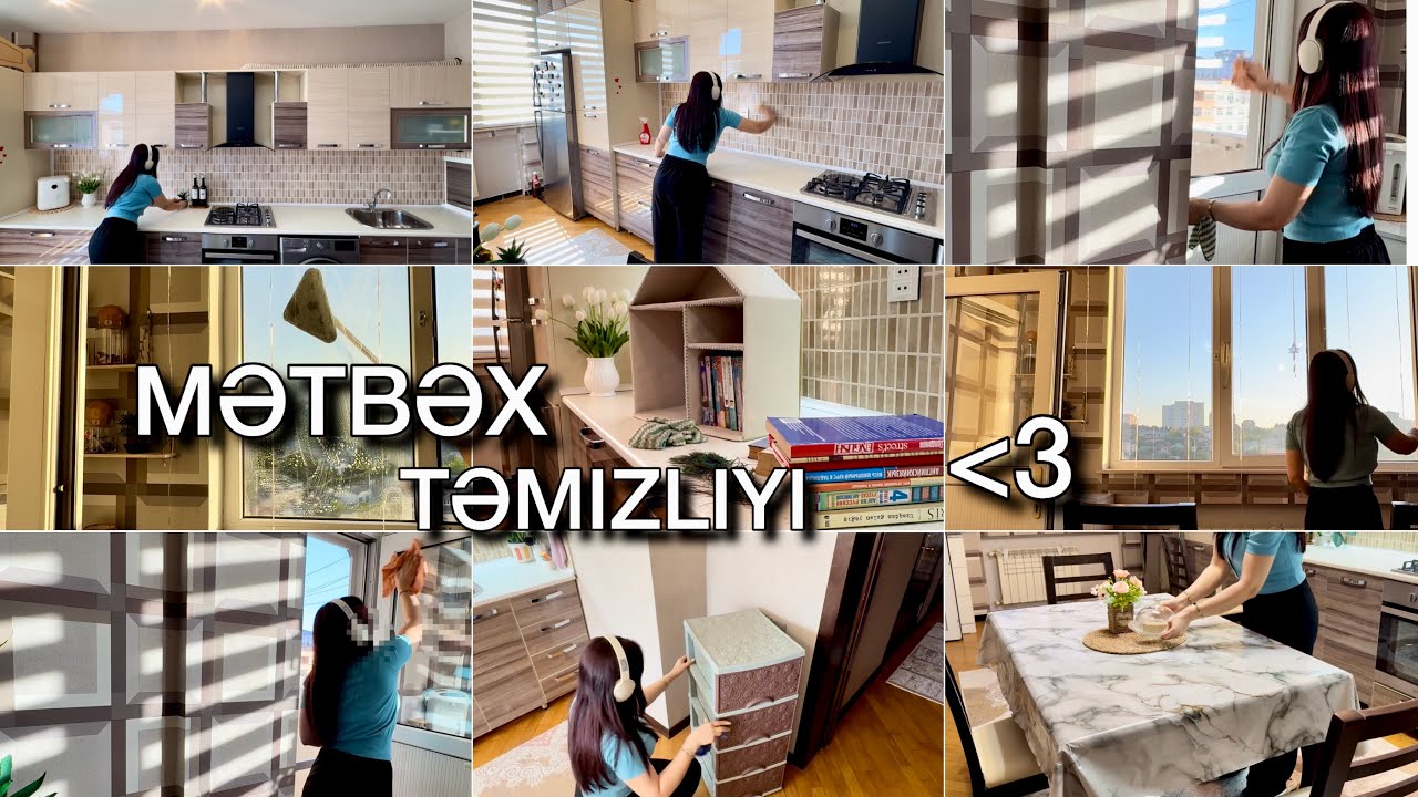 Mətbəx təmizliyi Part3 | Birlikdə təmizləyək | Dollar deyilsən hamı səni bəyənsin🌸Özün ol!