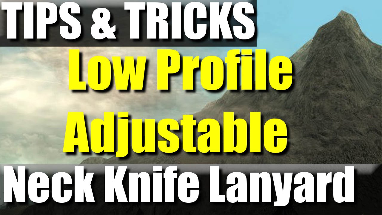 DIY Paracord Neck Knife Lanyard- Adjustable and Slim Profile | RevHiker