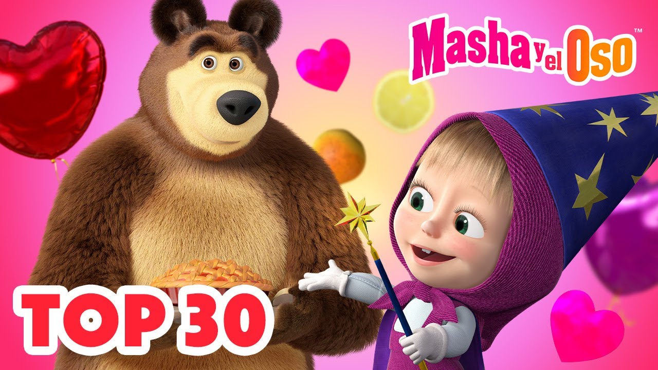 Masha y el Oso Castellano ✨ Mejores episodios: TOP 30 ✨ Colección de dibujos animados 📺