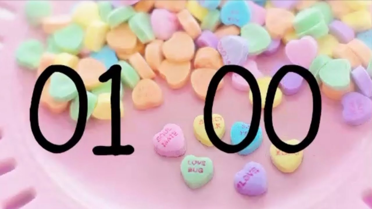 Valentine&rsquo;s Day ❤️ 1 Minute Countdown Timer With Music 🎵