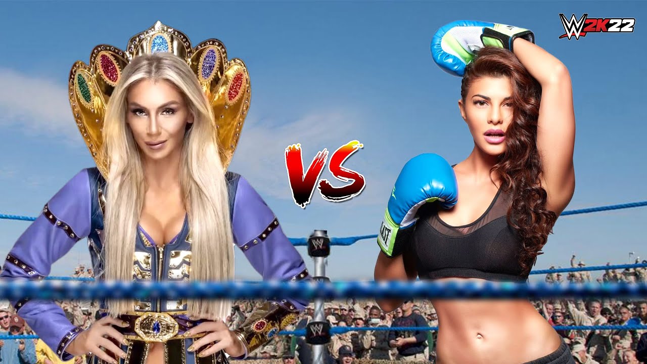Jacqueline Fernandez vs Charlotte Flair WWE Fight | Jacqueline Fernandez WWE 2K22