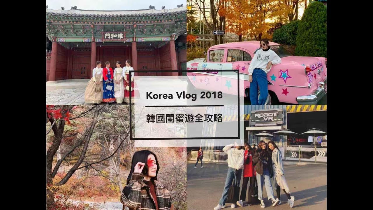 韓國首爾VLOG 8天7夜 吃什麼？玩什麼？逛什麼？買什麼？行程攻略 | 閨蜜4人行 | SEOUL VLOG 2018