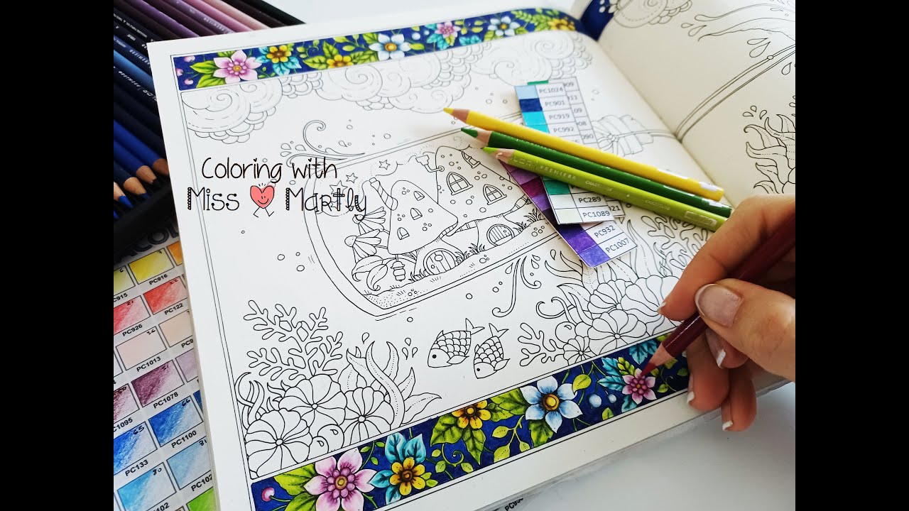 Color along | WORLDS OF WONDER by Johanna Basford with PRISMACOLOR | Part 1
