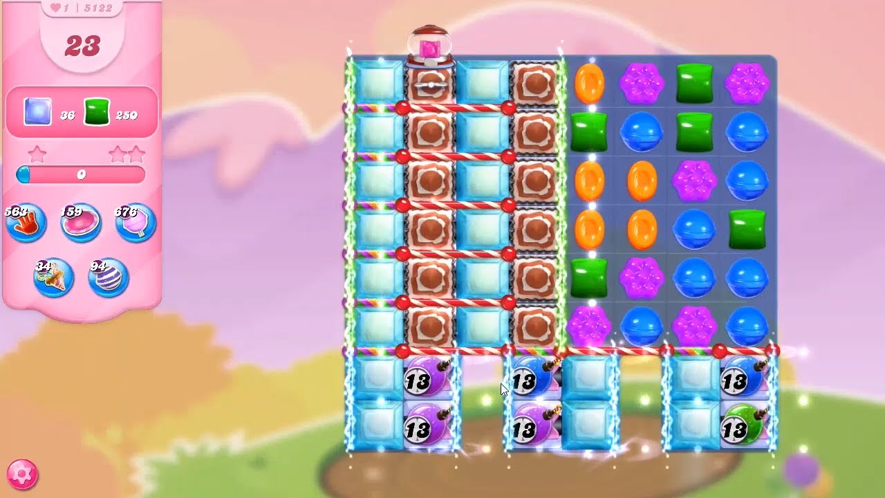 Candy Crush Saga Level 5122 NO BOOSTERS