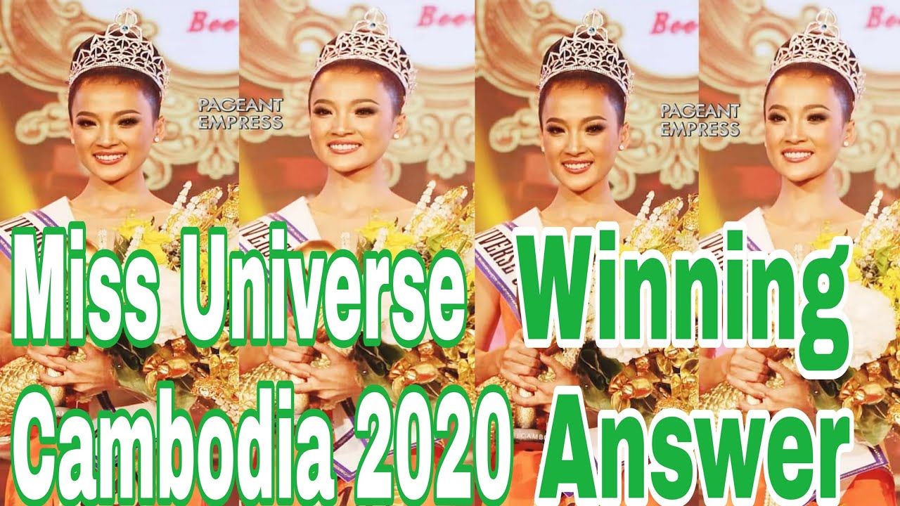 Miss Universe Cambodia 2020 - Winning Answer - Reth Sarita