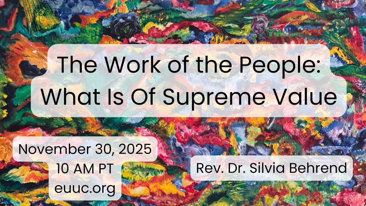Sunday Services - Rev. Dr. Silvia Behrend
