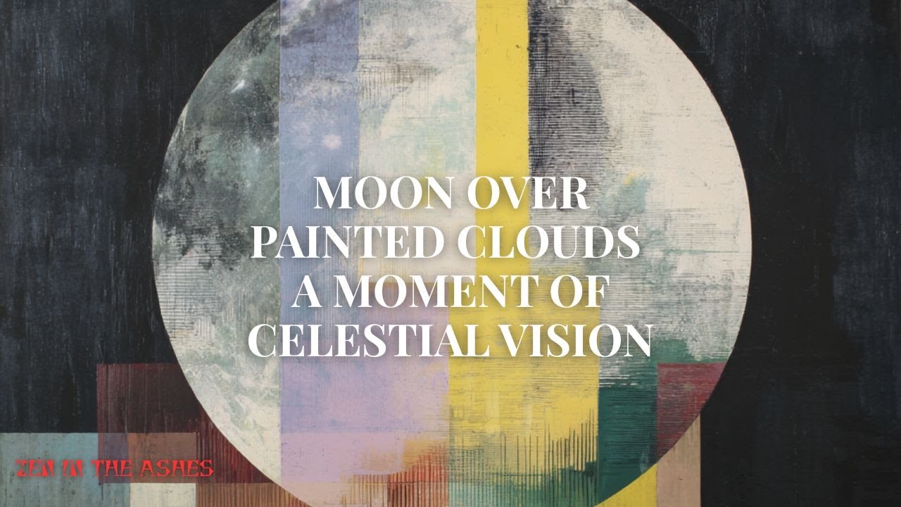 Moon Over Painted Clouds — A Moment of Celestial Vision