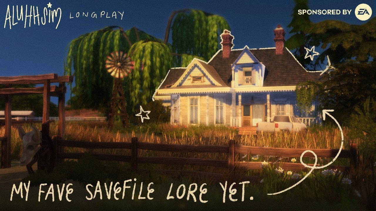 a southern gothic farm to lull you to sleep🐓 🕯️🐄sims 4 long play with commentary