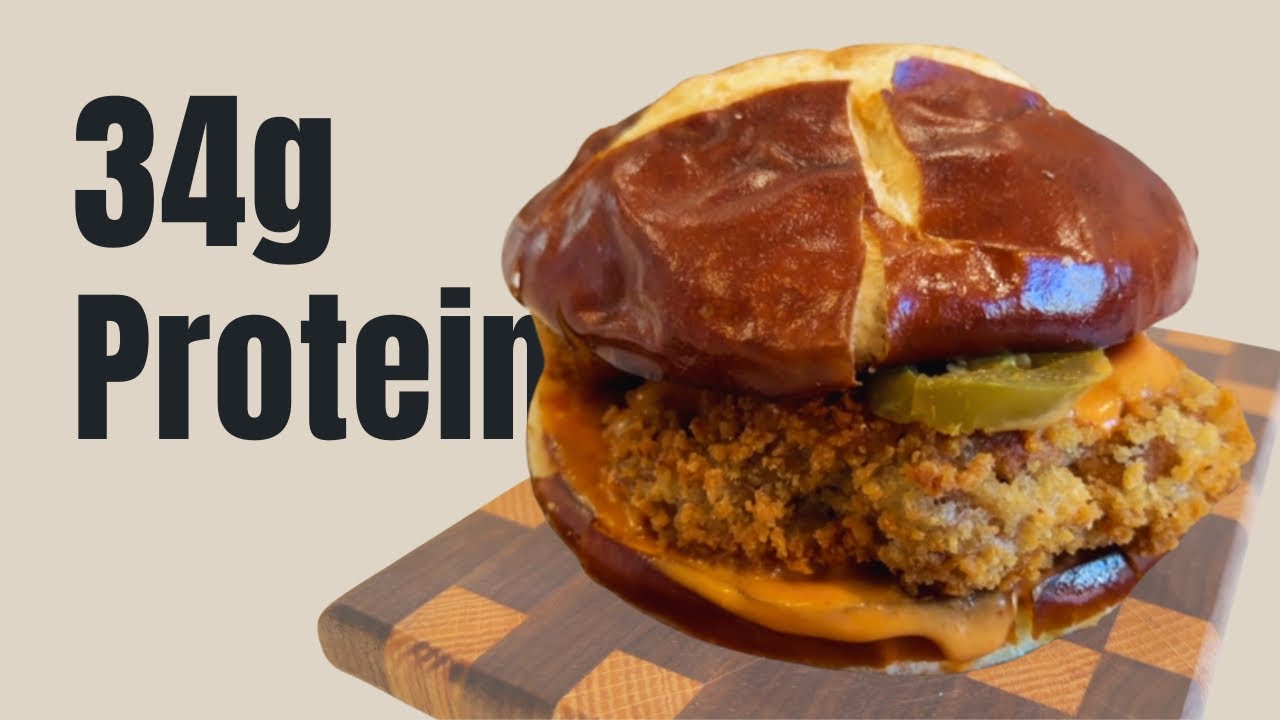 34g Protein Vegan Fried Chicken Sandwich