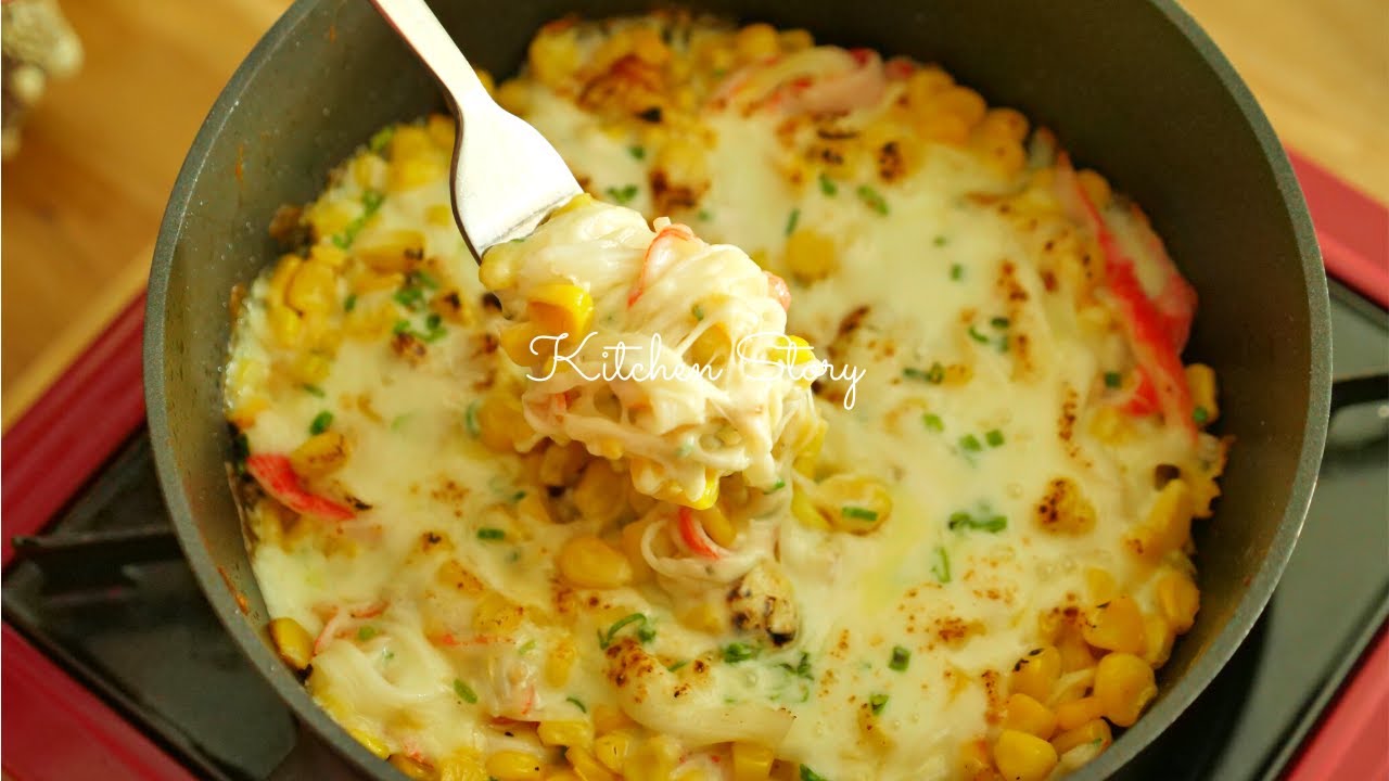 ពោតឆាដុតឈីស🌽[Cheesy Creamy Sweet Corn][Kitchen Story]