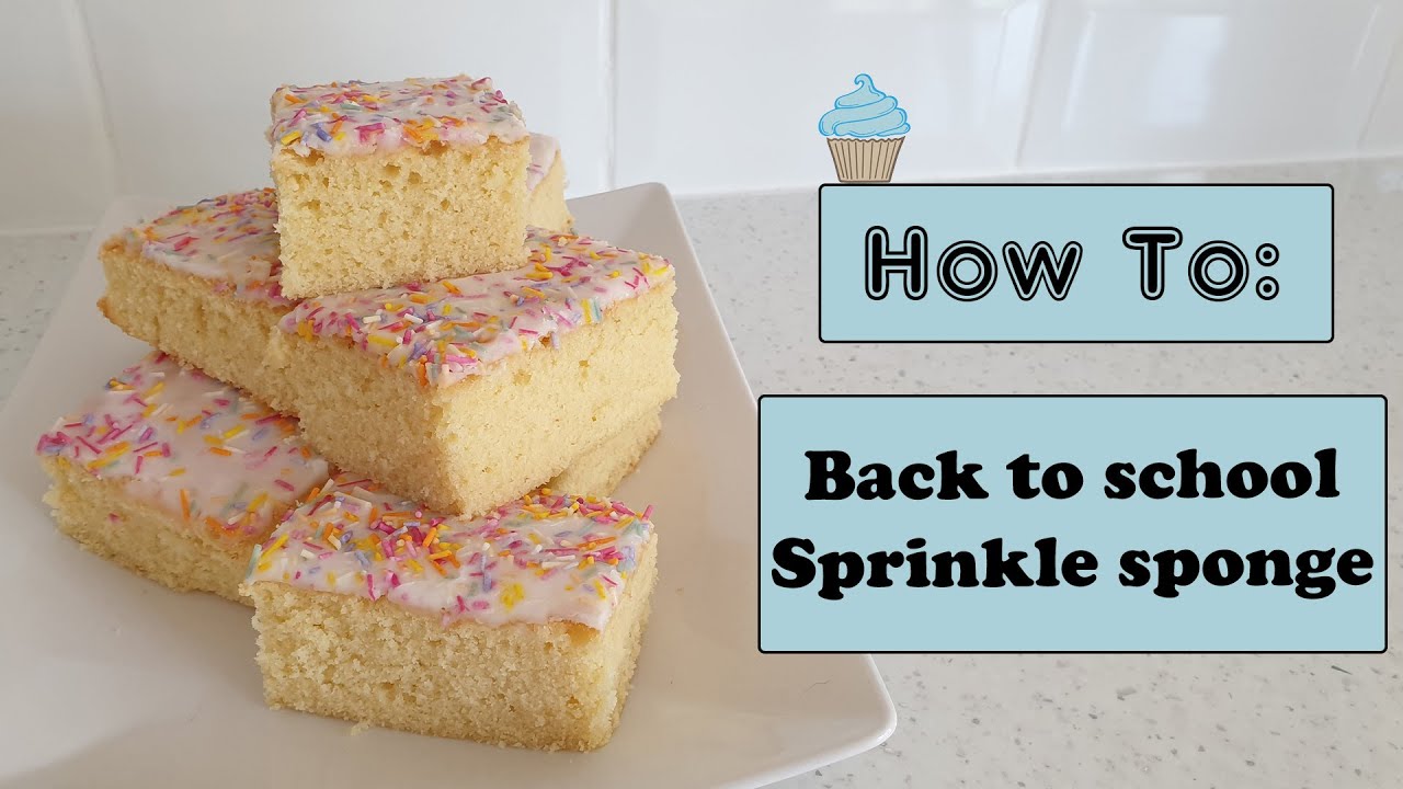 BACK TO SCHOOL - Classic Sprinkle sponge cake