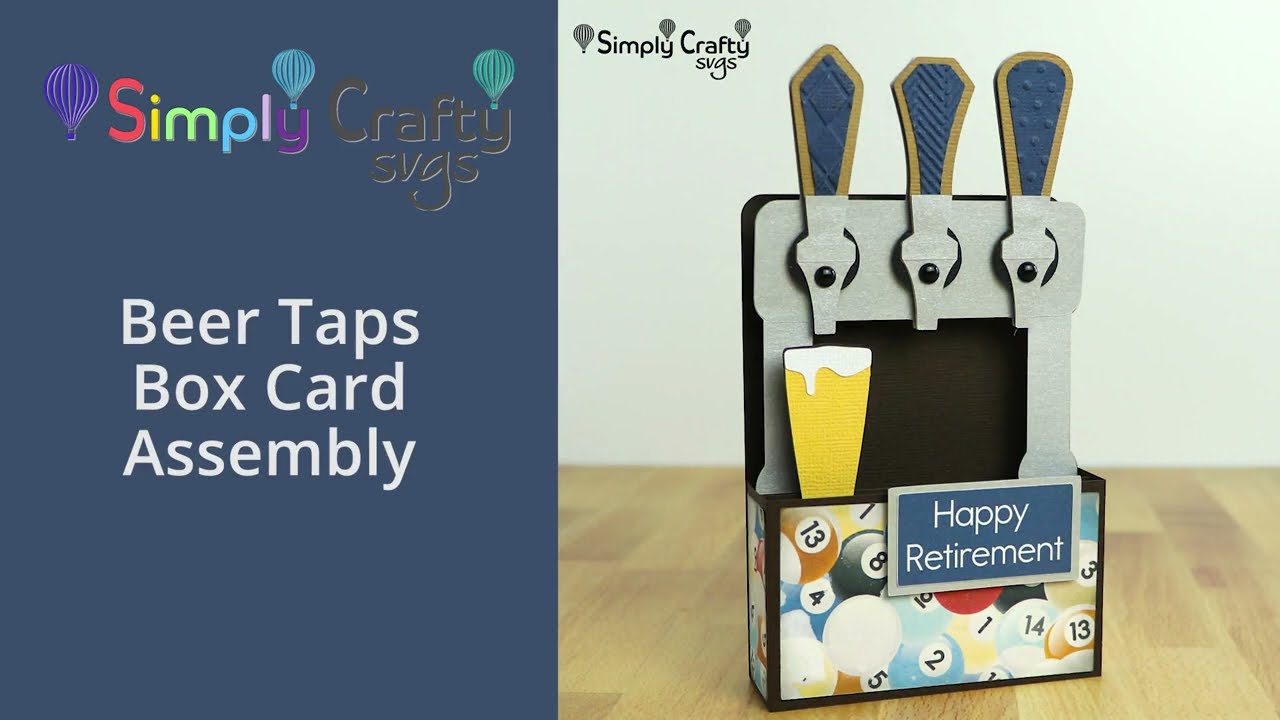Beer Taps Box Card Assembly - SVG File