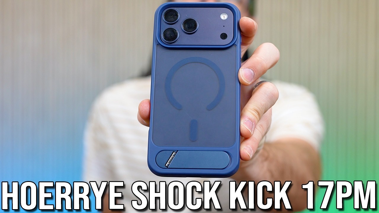 Ударопрочный чехол Hoerrye с подставкой для iPhone 17 Pro Max