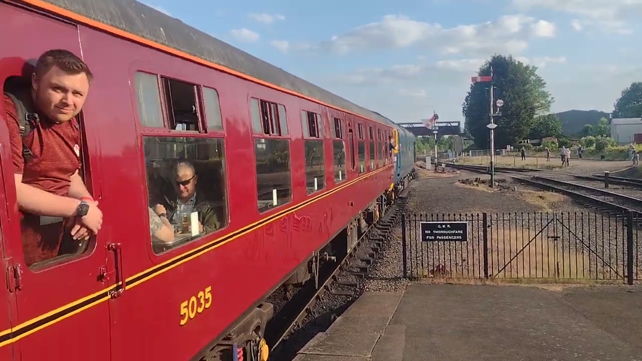 Here is a blue class 50035 ark royal thrash out of kiddminster