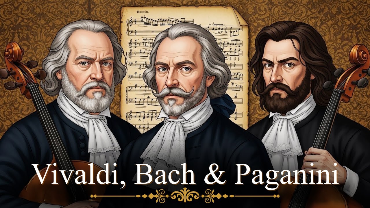 Vivaldi, Bach & Paganini 🎼 Most Peaceful Classical Masterpieces Ever Listens