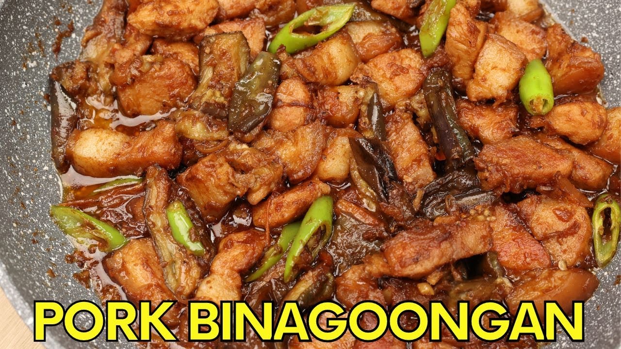 Pork Binagoongan Recipe with Talong