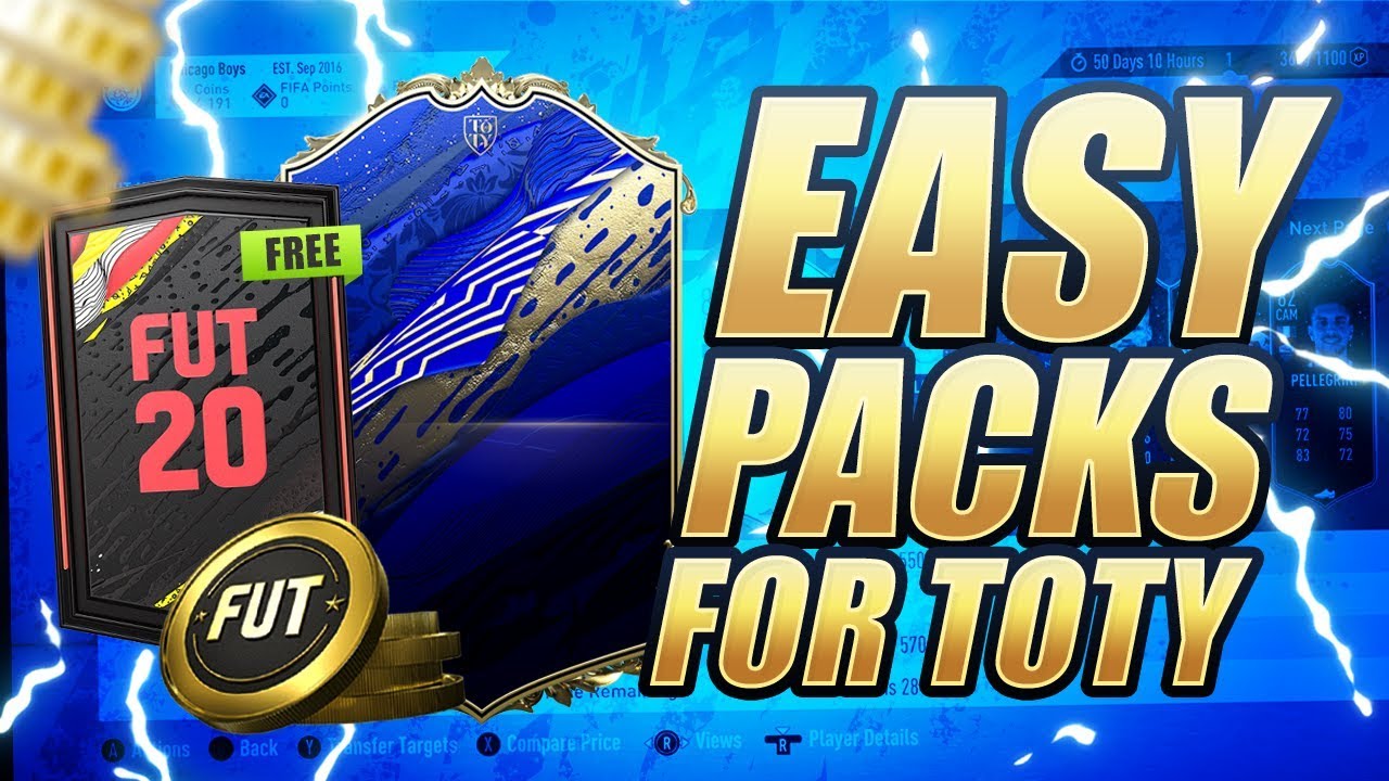 HOW TO GET EASY PACKS FOR FIFA 20 TEAM OF THE YEAR!