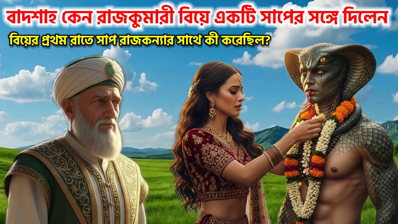 বাদশাহ কেন রাজকুমারী বিয়ে একটি সাপের সঙ্গে দিলেন || বিয়ের প্রথম রাতে সাপ রাজকন্যার সাথে কী করেছিল?