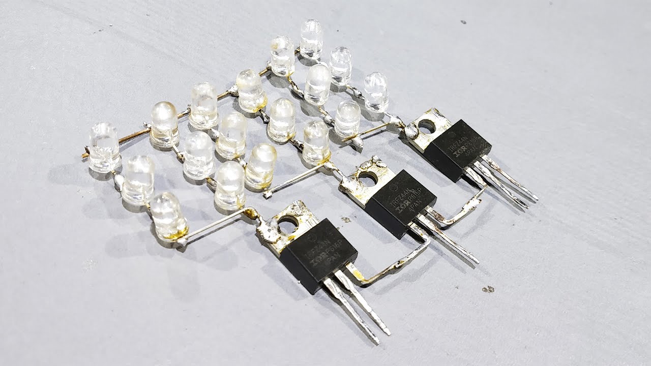 How To Make Superb LED Effect Driver Using Mosfet -  LED Flasher