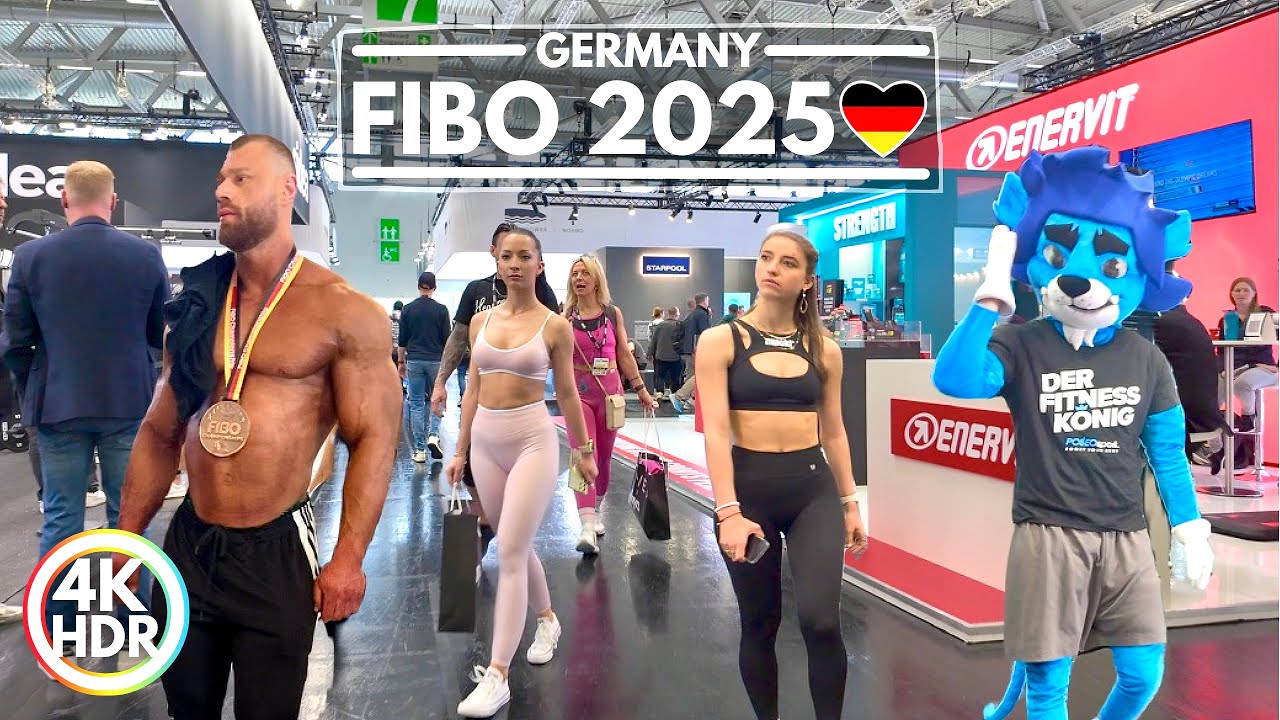 FIBO 2025: World's Biggest Fitness Expo in Köln Germany! 4K HDR Walking Tour