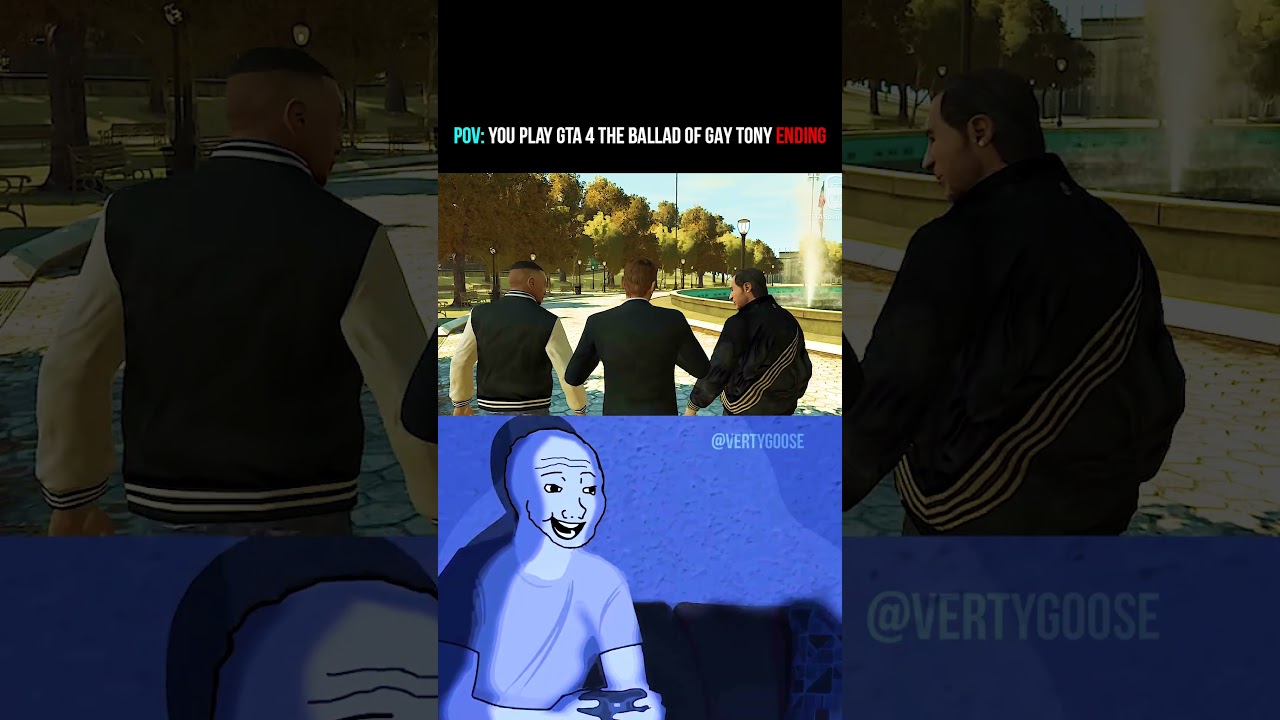 POV: GTA 4: The Ballad Of Gay Tony VS GTA 4: The Lost And Damned Ending! #shorts #gta