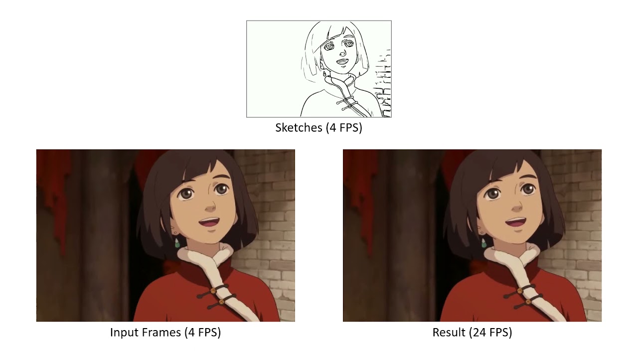 Deep Sketch-guided Cartoon Video Inbetweening