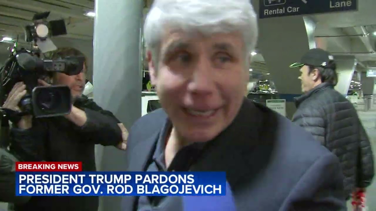 President Trump pardons ex-Illinois Gov. Blagojevich