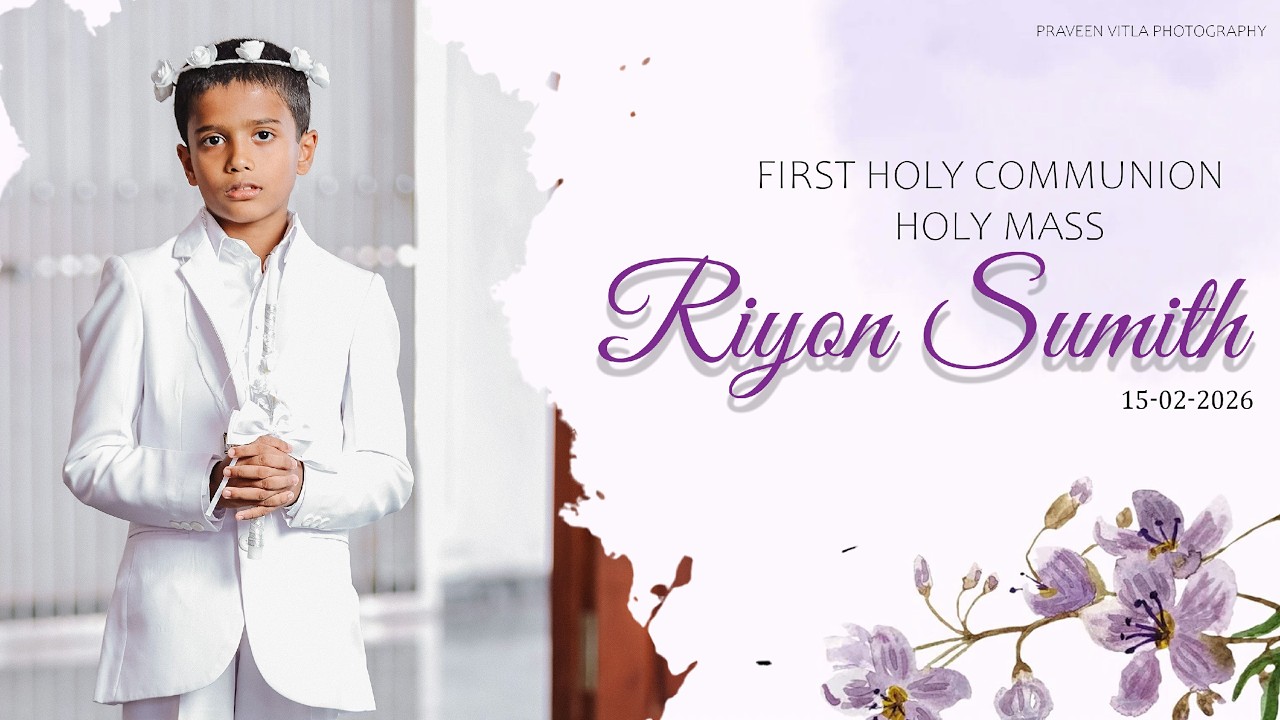 FIRST HOLY COMMUNION.. HOLY MASS.. RIYON SUMITH
