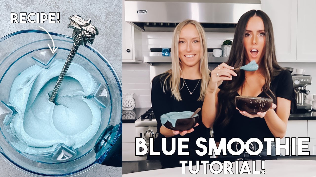 BLUE SMOOTHIE BOWL RECIPE! healthy + vegan