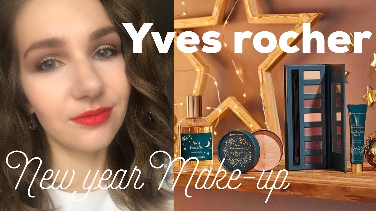 Yves Rocher // 🍎 Red apple collection // New year make-up Nuit Vanille palette ❤️ //
