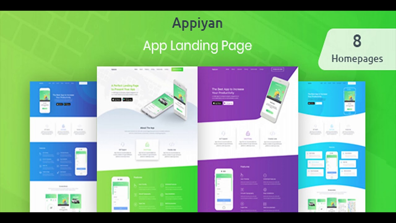 Appiyan - App landing HTML 5 Template | Themeforest Website Templates and Themes