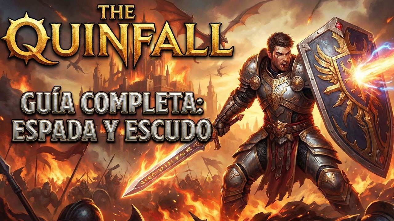 GUIA PARA EMPEZAR A JUGAR LA CLASE ESPADA Y ESCUDO EN THE QUINFALL