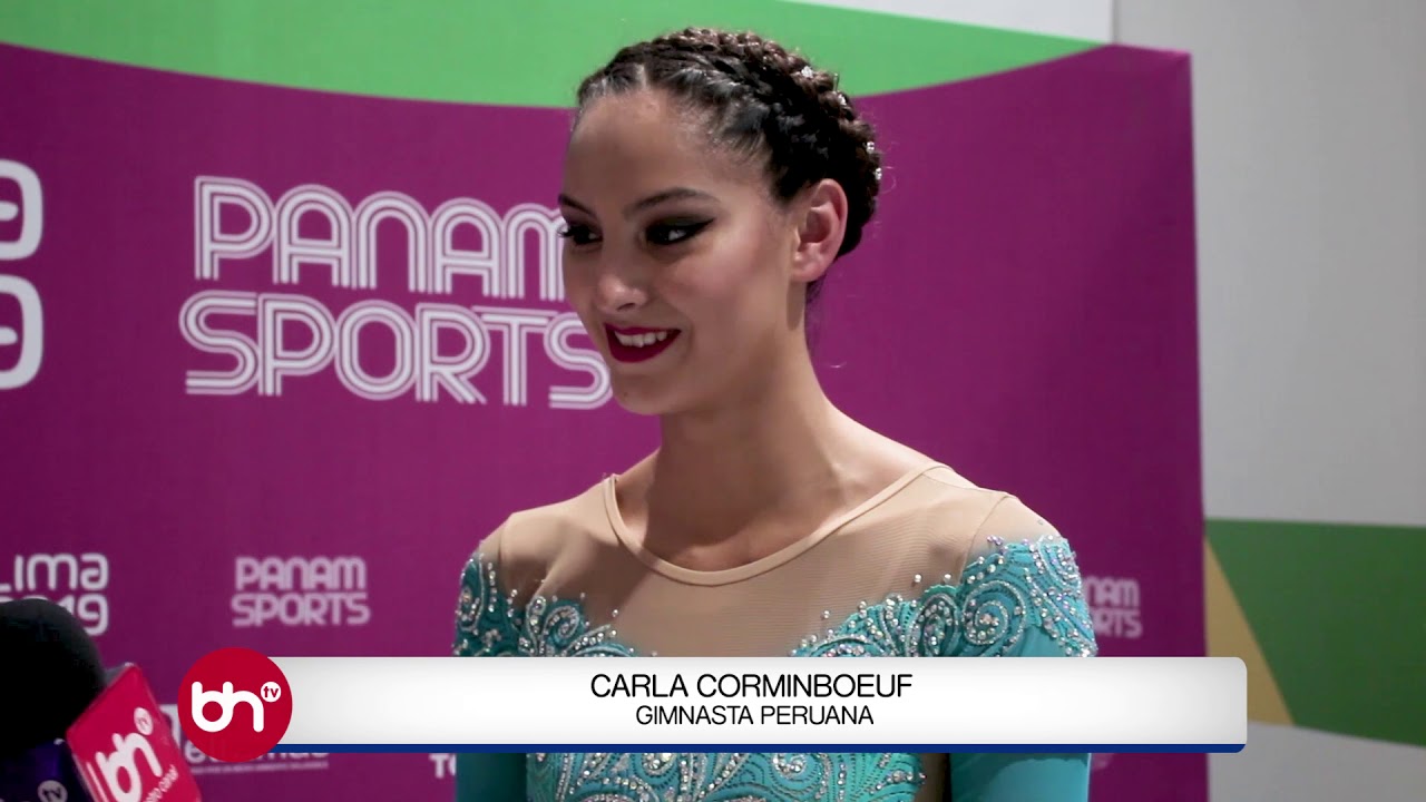 Carla Corminboeuf representó al Perú al compás de música criolla en Gimnasia Rítmica