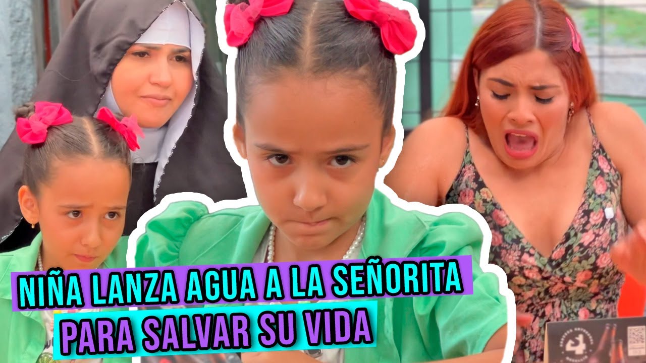NIÑA lanza AGUA a esta SEÑORITA para SALVAR su VIDA!