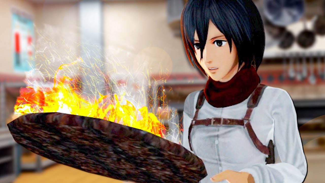 Mikasa Ensina como Cozinhar sem EXPLODIR a Cozinha no AOT VR