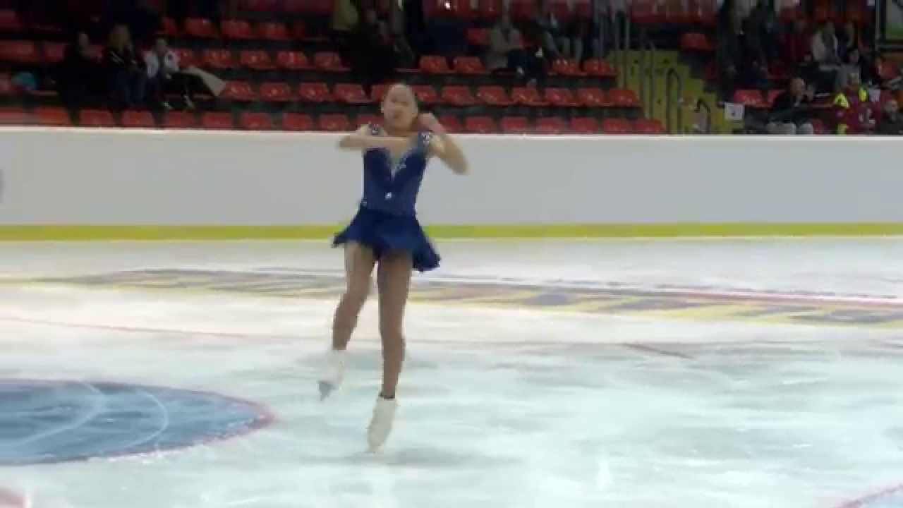 2015 ISU Jr. Grand Prix - Linz Ladies Short Program Mai MIHARA JPN