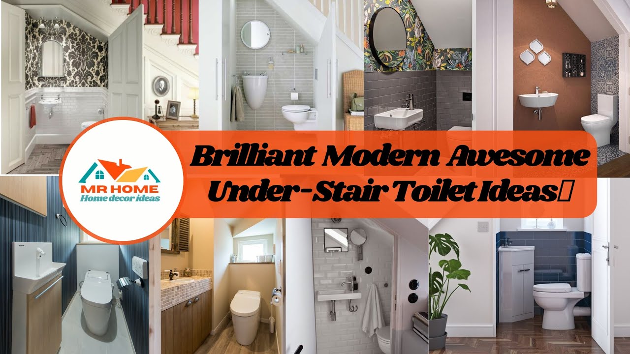 Modern Under-Stairs Toilet Ideas 💡🏡💡   under stairs toilet designs