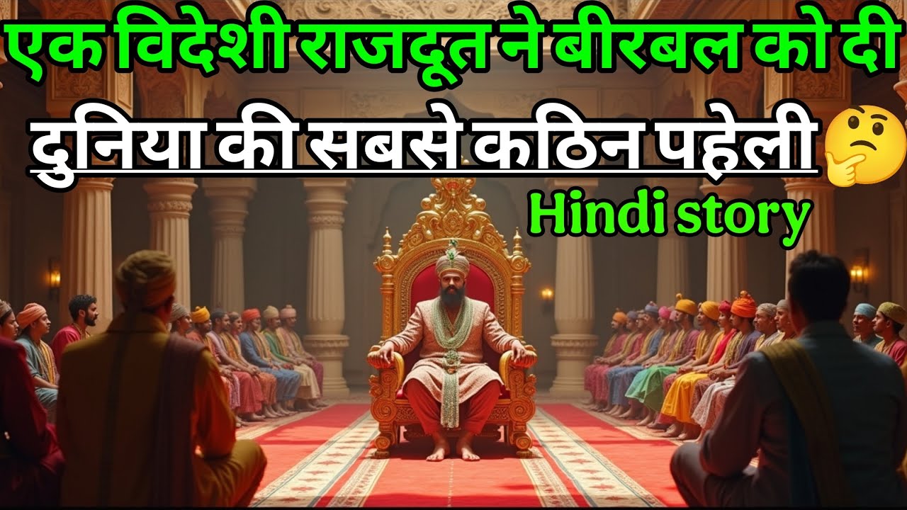 एक विदेशी राजदूत ने बीरबल को दी दुनिया की सबसे कठिन पहेली | akbar birbal ki kahani | majedar story |