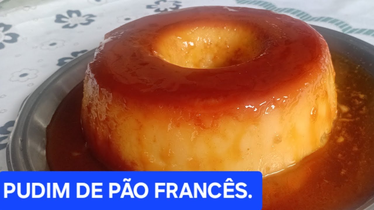 PUDIM FEITO NA BOCA DO FOGÃO/PUDIM DE PÃO FRANCÊS NO LIQUIDIFICADOR. 